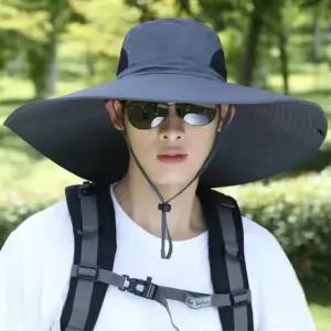 챙넓은 사파리모자 남자 낚시 등산 햇빛차단 여름 모자 챙넓은 등산모자 얼굴가리개 여름 사파리모자 햇빛