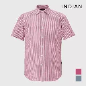 [인디안] [INDIAN] 린넨 블랜드 세로 스트라이프 셔츠_MIUNSXM4271
