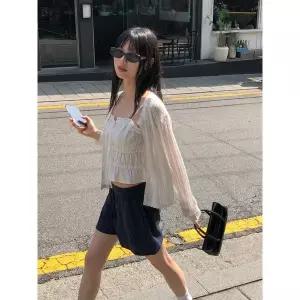 후아유 Linen Blend Ski Cardigan WHCKG2523F