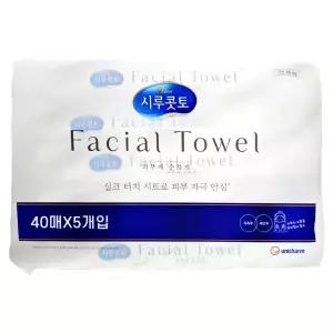 시루콧토 페이셜 타월 40매 X 5개입