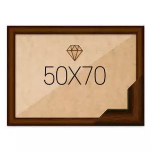 IKWCB07DE 50x70 고급형 우드 브라운 전용 주문 보석 큐빅 비즈 액자 십자수