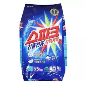 스파크 찬물전용 5.5kg 세제 가루세제 빨래 세탁 드럼세탁기세제 일반세탁기세제 찬물세제-TJ