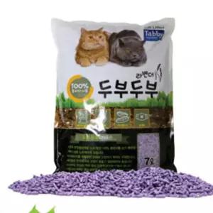 고양이 타비 두부두부 모래 7LX6개 콩비지 라벤더 먼지없는모래 고양이 배변모래 응고력좋은모래