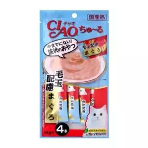 고양이 이나바 챠오 츄르 (헤어볼 참치)14gx4p 고양이츄르 길냥이 츄루 파우치 영