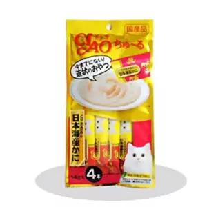 고양이 습식 간식 이나바 챠오 츄르 (닭가슴살+게)14gx4p 고양이 츄르 츄루 추르