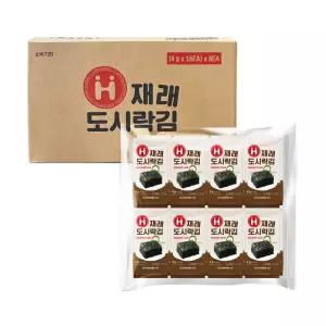 해농 재래 도시락김 4g 128봉 업소용 대용량 바삭한 반찬용 조미김 식사 외식 중식 집밥 분식 회식