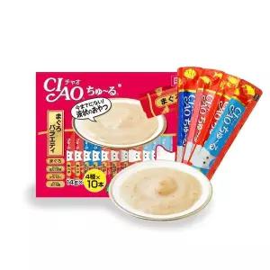 [하프클럽/셀럽하우스]이나바 챠오 츄르 참치 버라이어티 40P 고양이간식 반려묘 보양식