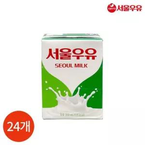 서울우유 멸균 흰우유 200ml x 24개
