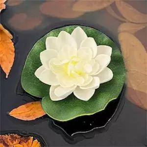 행사 조화장식 연못 연꽃 화이트