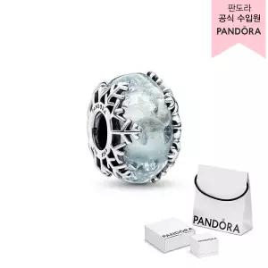 [롯데백화점]판도라 [백화점 보증서 제공]윈터 블루 스노우플레이크 뮤라노 참_792377C00