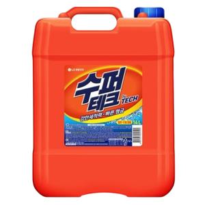 수퍼 테크 대용량 액체세제 일반드럼겸용 14L