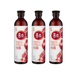 청정원 홍초 석류 900ml 3개