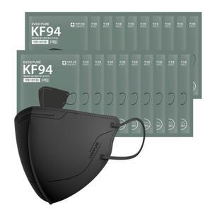 KF94 새부리형 마스크 100매 (블랙) 대형