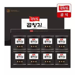 [광천김][8월24일부터 순차출고][광천김] 곱창김 캔김 8캔 선물세트 (곱창캔 8캔)