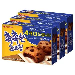 사무실간식.음료 오리온 촉촉한 초코칩, 320g, 3개