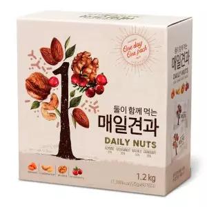대봉식품 둘이 함께 먹는 매일견과 20g 60개입 1개