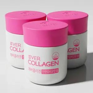 에버콜라겐 인앤업 비오틴 셀 4주분 56정 x 3개 먹는 저분자 피쉬 콜라겐 펩타이드 기능성