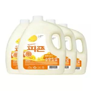 피죤 강력탈취 섬유유연제 옐로미모사 4210ml X 4개
