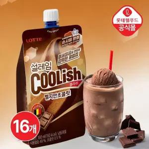 [NS홈쇼핑][롯데] 설레임 쿨리쉬 벨지안초콜릿 160ml X 16개[35939232]