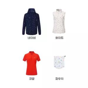 트렉스타스포츠 여성 올인원 세트 3종(자켓+조끼+반팔)+파우치