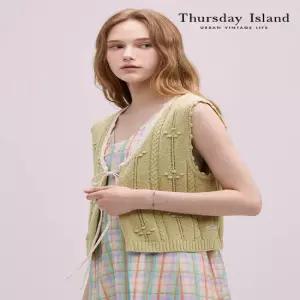 [Thursday Island] 팝콘 스트링 베스트(T244MVT236W)