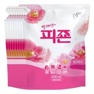 피죤 섬유유연제 핑크로즈 2100ml X 8개(1박스) 섬유유연제피죤 피죤섬유유연제 고농축섬유유연제