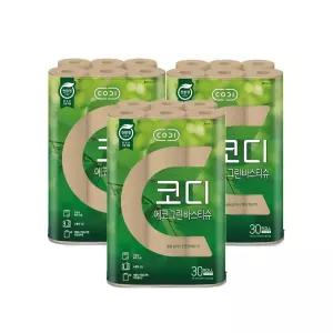 코디 [코디] 코디 에코그린 화징지 30m*30롤 3팩 S