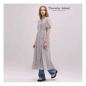 써스데이아일랜드 Thursday Island 플라워 풀오픈 롱 원피스T244MOP247W 512642