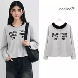 [에꼴리에]가을 신상 나시세트 루즈핏 헨리넥 슬럽티 26C0482_CC