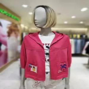 베네통 메쉬 자카드 크롭 가디건 BAKCA5631 649500