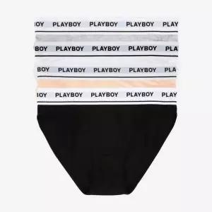 PLAYBOY 여성 속옷 우먼 아웃밴드 삼각팬티 PWP3611-3매입