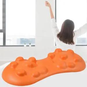 허리 마사지 베개 지압점 스트레칭 지기 낮은 받침대 등마사 목