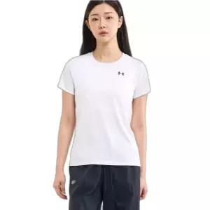 언더아머 여성 UA Tech 라운드 반팔 티셔츠 1384231-100