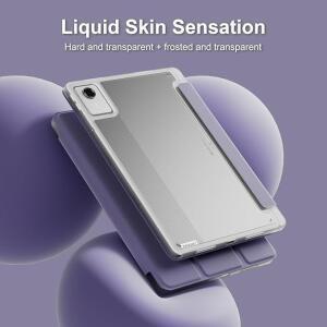 레노버 탭 M11 TB330FU 케이스 용 태블릿 펜 홀더 접이식 스탠드 아크릴 투명 하드 커버 Xiaoxin Pad 2024