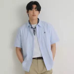 SS26옥스포드 반소매 셔츠 - 스 블루 :BC6365C11Q QDH430 DOH676