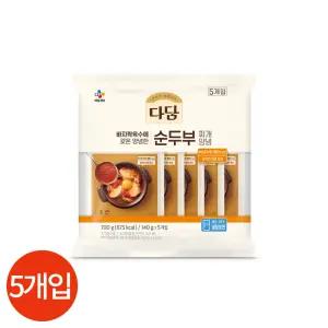 CL 다담 바지락 순두부 찌개양념 140g x 5개