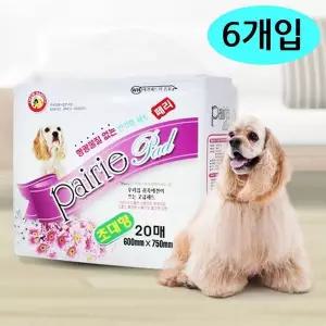[하프클럽/셀럽하우스]강아지 와우 1박스 20매 패드 6개입 페리패드