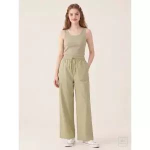 써스데이아일랜드 Thursday Island 풀밴딩 와이드 팬츠 T244MPT632W