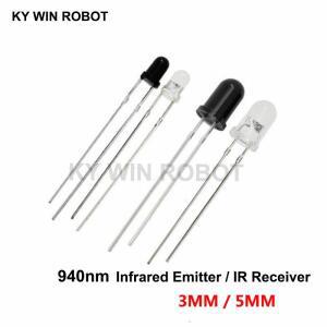LED 적외선 이미터 및 IR 리시버 다이오드 10 쌍 3mm 940nm