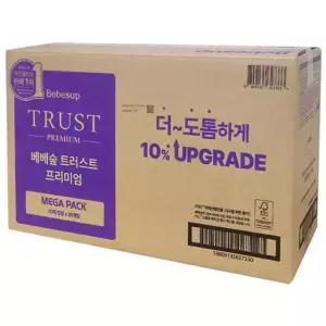 베베숲 트러스트 프리미엄 메가팩 물티슈 캡형 80매 20팩