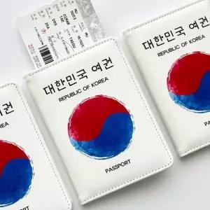 슬림 PU 여권케이스 멀티카드슬롯 탑승권 여권지갑