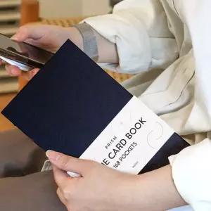인디고 명함집 프리즘 168 명함꽂이 명함보관함 명함첩 딥네이비) 명함집 명함보관함