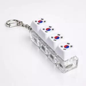 태극기 피젯키캡 키링 키홀더