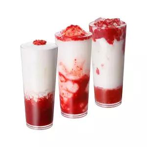 [텐퍼센트커피] 딸기코코넛사고라떼+딸기요거트프레치노+리얼딸기라떼