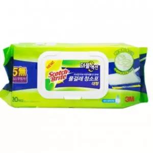 3M KKY244A7 더블액션 물결레 청소포 대형 20매입 37x20cm