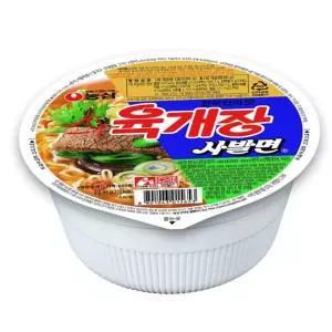 라면 농심 육개장사발면 86gx24컵