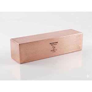 키스톤 메탈스 10파운드 구리 잉곳 u2013 .999 순구리 금괴 바 u2013 프리미엄 브러시드 마감, 쌓기, 수집, 선물용 (구리, 10파운드)