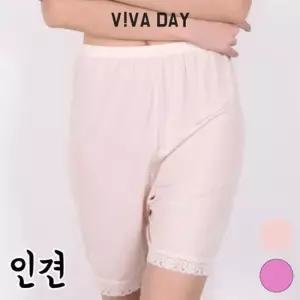 BS VIVADAY-A64 레이스 속바지 원피스 겨울 여성속바지 바지 베이직속바지 여성면속바지