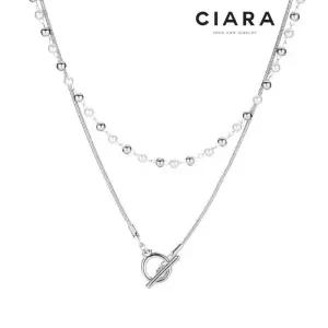 [씨아라]CIARA 14K Perugia 펄 토글 진주 2라인 목걸이 2SET(GoldPlated)