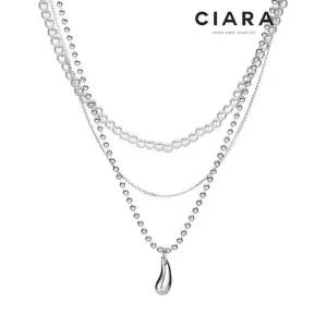 [씨아라]CIARA 14K Perugia 드롭 진주 3라인 목걸이 2SET(GoldPlated)